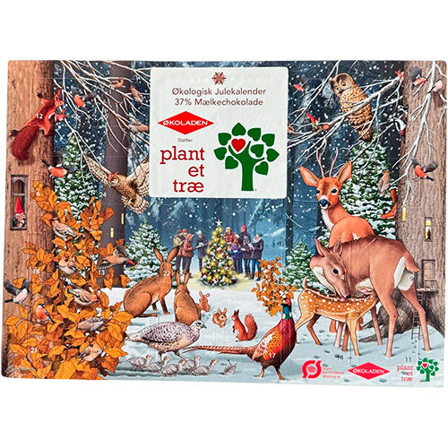 Julekalender 40% mælkechokolade Ø Plant Et Træ