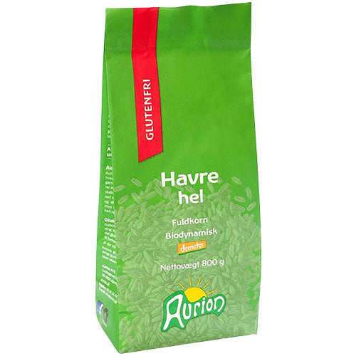 Glutenfri hel havre Ø Demeter fra Aurion