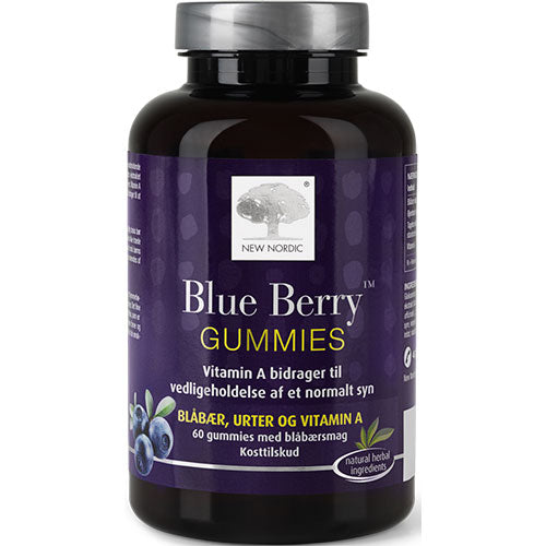 Blue Berry gummies fra New Nordic