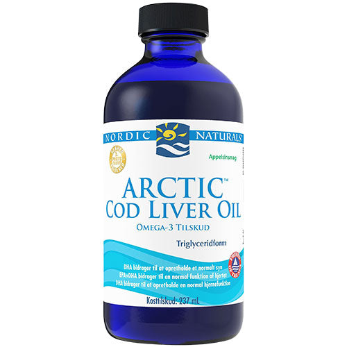 Arctic Cod Liver Oil, appelsinsmag fra Nordic Naturals