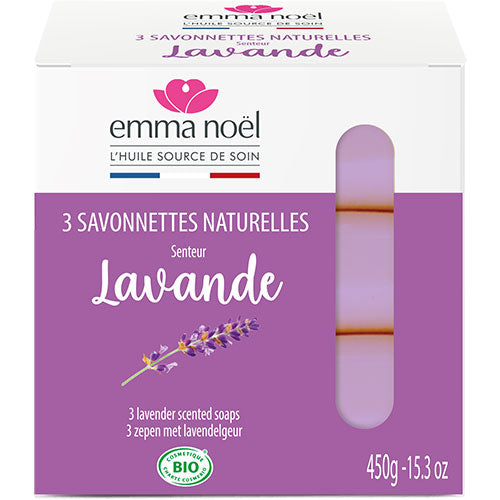 Lavendel sæbe 3 x 150 gr. fra Emma Noël