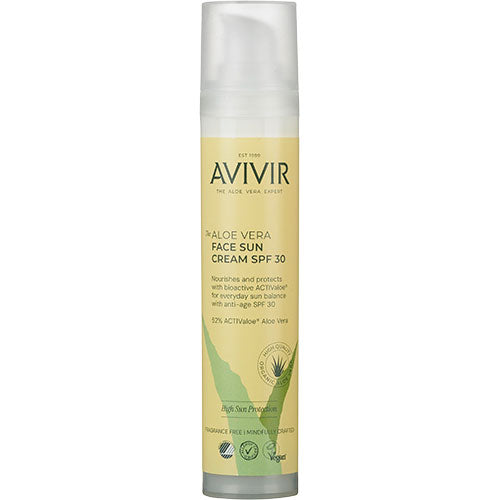 AVIVIR Aloe Vera Face Sun Cream SPF 30 fra Avivir