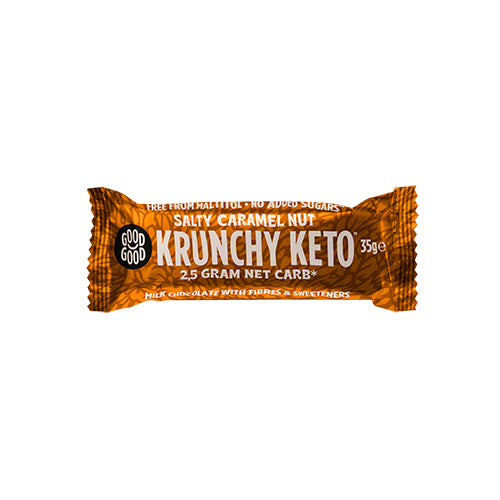 Krunchy Salty Caramel Nut bar fra Good Good