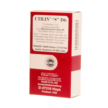 Utilin S D6 stikpiller (rød) 10 stk fra Sanum