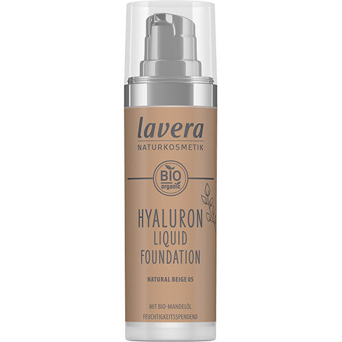 Foundation Natural Beige 05 Hyaluron Liquid fra lavera