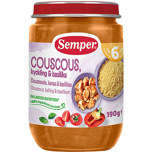 Couscous med kylling fra 6 mdr.