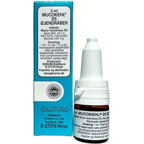 Mucokehl øjendråber D5 fra Sanum