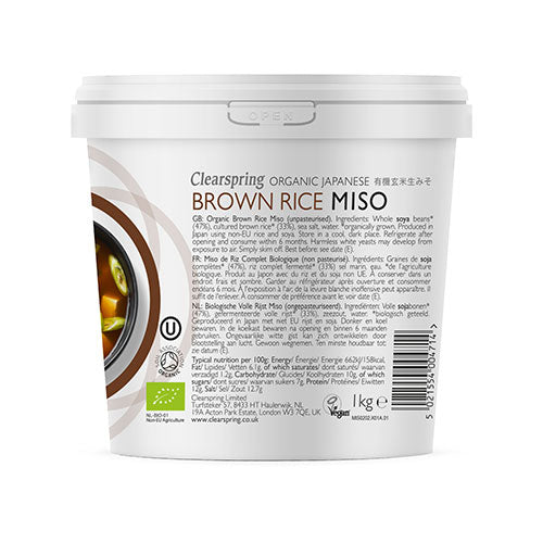Miso Brown Rice upasteuriseret Ø fra Clearspring