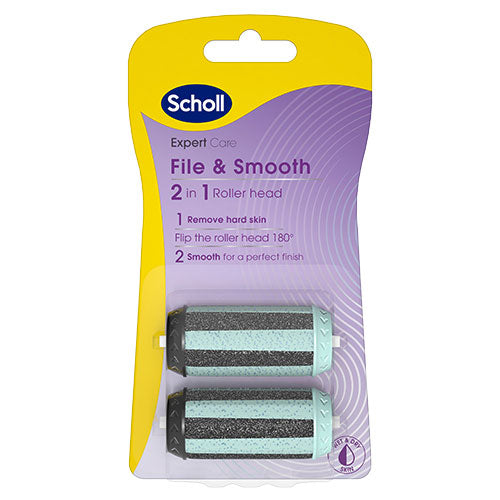 Scholl File & Smooth 2-in1 Roller Head fra Scholl