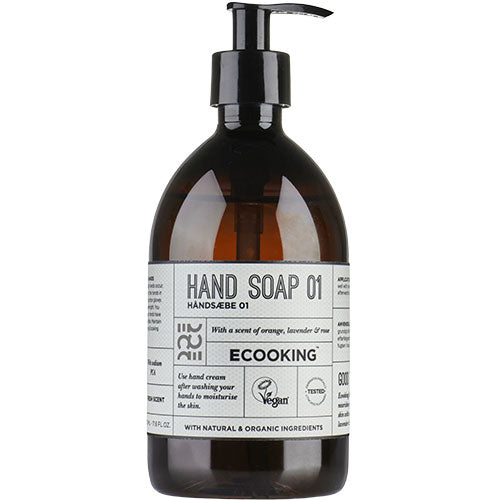 Håndsæbe 01 m. orange & lavendel fra Ecooking