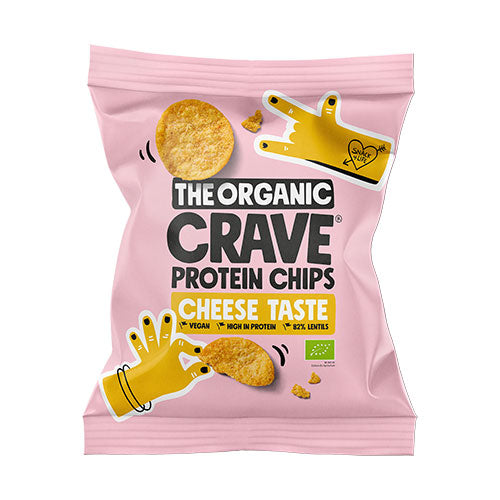 Veganske protein chips m. Cheese Ø fra The Organic Crave
