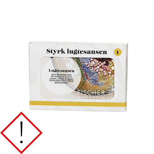 Styrk lugtesansen kit 1, 4 x10 ml æteriske olier fra Fischer Pure Nature