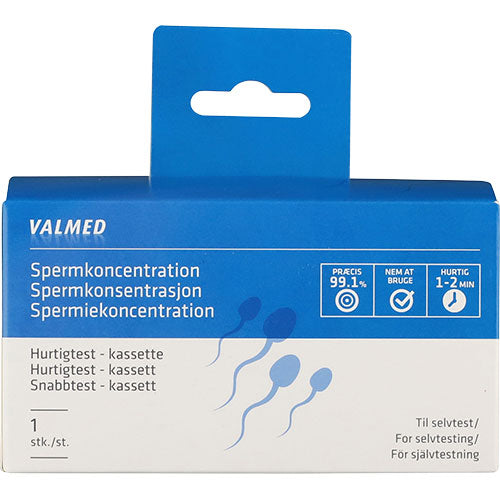 Spermkoncentration test 1 stk fra Valmed