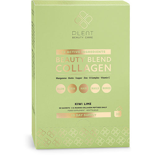 Beauty Blend Collagen - Kiwi Lime 30 x 5 gr fra Plent