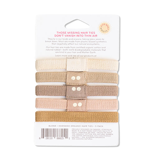 Hårelastik Blond 5 stk fra KooShoo