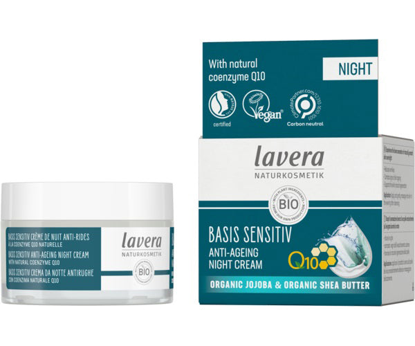 Night Cream Q10 Basis Sensitiv fra lavera