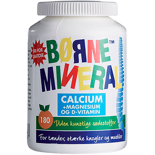 Børnemineral m. appelsin fra New Nordic