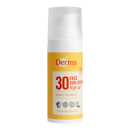 Derma Face Sun Lotion SPF 30 fra Derma