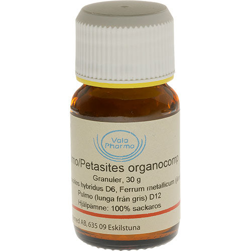 Vala Pharma Pulmo/Petasites Organocomp | 30 g fra Vala Pharma