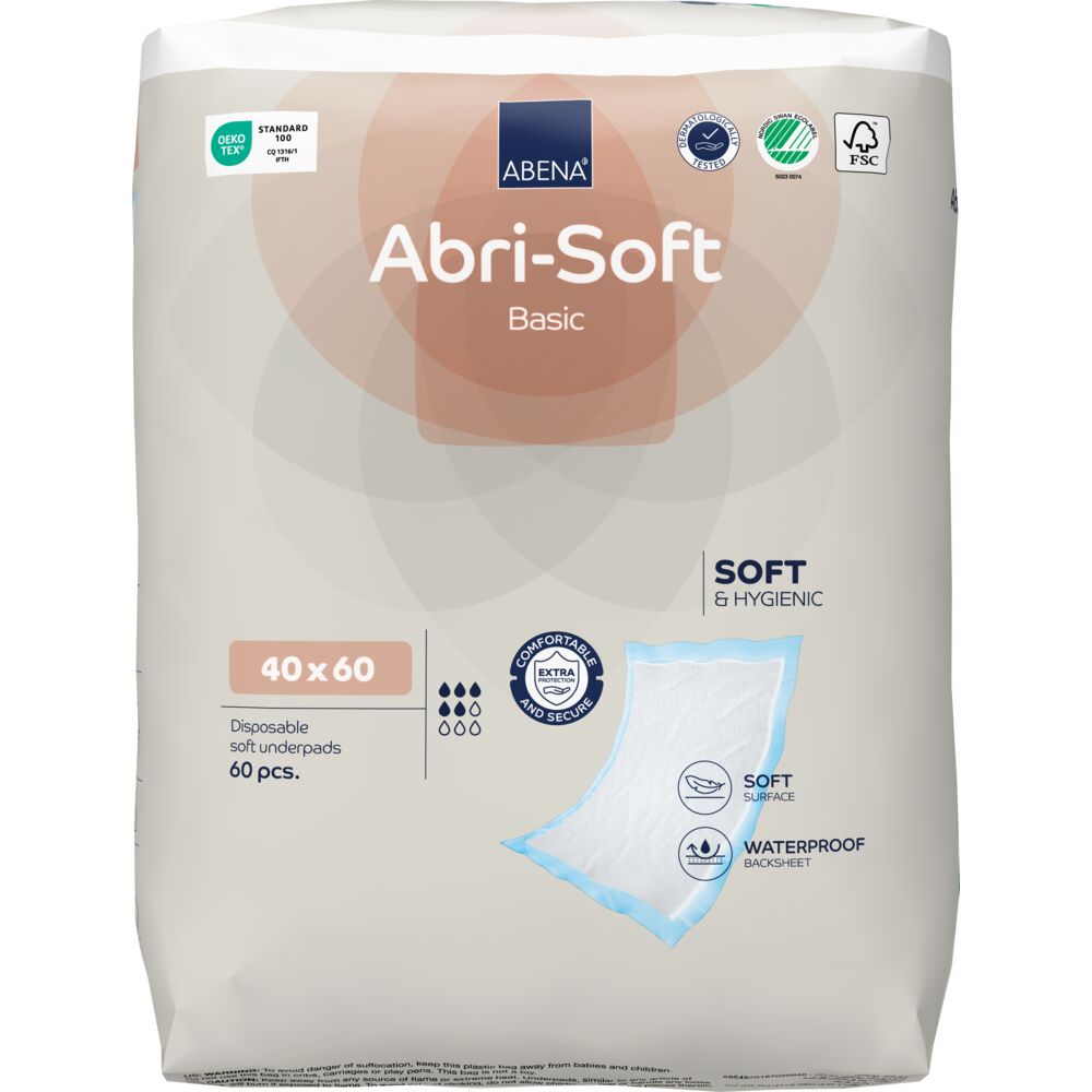 ABENA Abri-Soft Basic Underlag 60x40cm