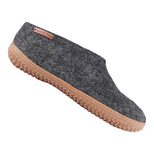 SHU`S hjemmesko med gummi sål - Dark grey 36 fra SHUS