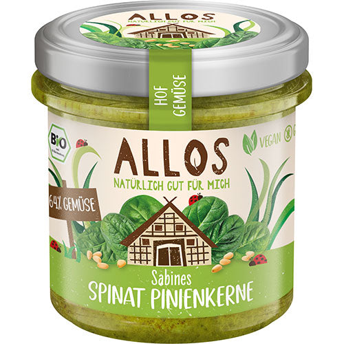 Smørepålæg Spinat og Pinjekerner Ø Farm Vegetables fra Allos