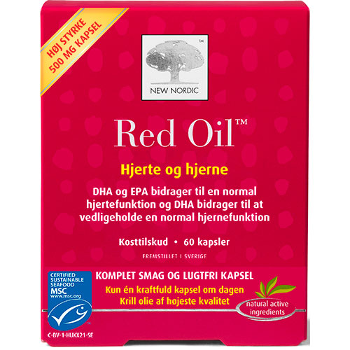 Red Oil omega 3 krill olie fra New Nordic