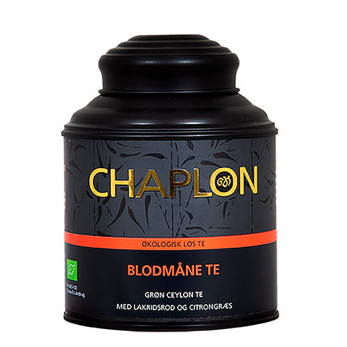 Blodmåne grøn te dåse Ø fra Chaplon