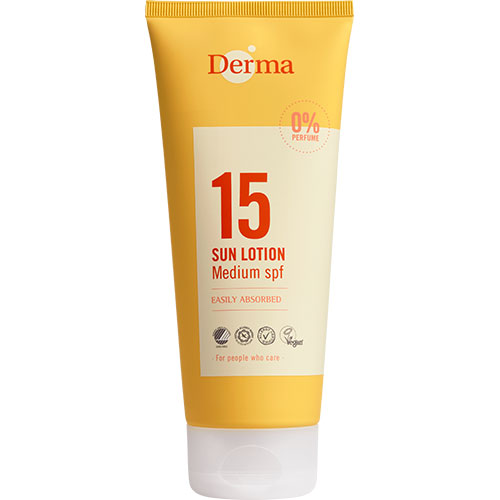 Derma Sun Lotion SPF 15 fra Derma