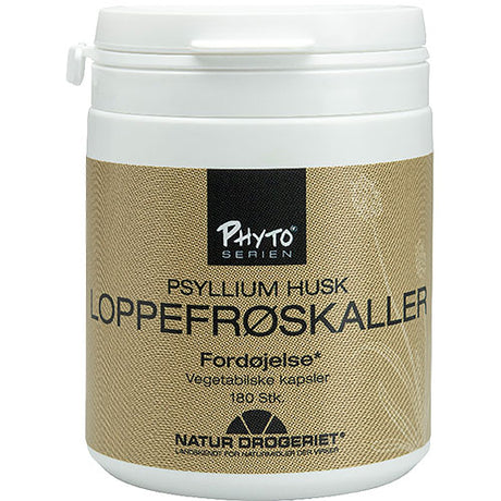 Psyllium Husk Loppefrøskaller kapsler fra Natur-Drogeriet