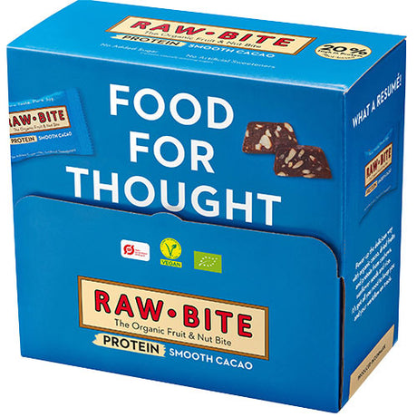 Rawbite Officebox Protein Smooth Cacao 45x15g Ø fra RawBite
