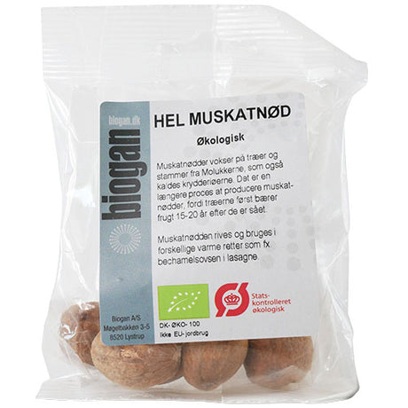 Muskatnød hel Ø fra Biogan
