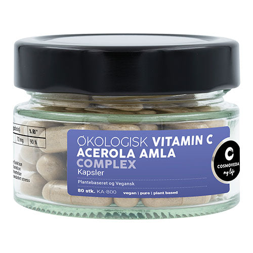 Vitamin C m. acerola og amla Ø fra Cosmoveda