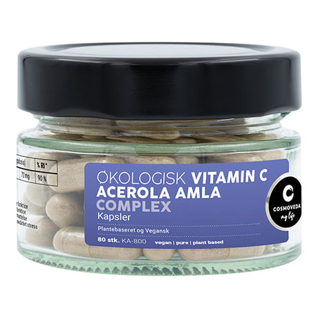 Vitamin C m. acerola og amla Ø fra Cosmoveda