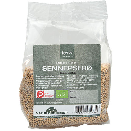 Gule sennepsfrø hele Ø fra Natur-Drogeriet