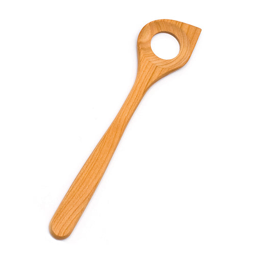 Grydeske m. hul 30 cm  kirsebærtræ fra Biogan