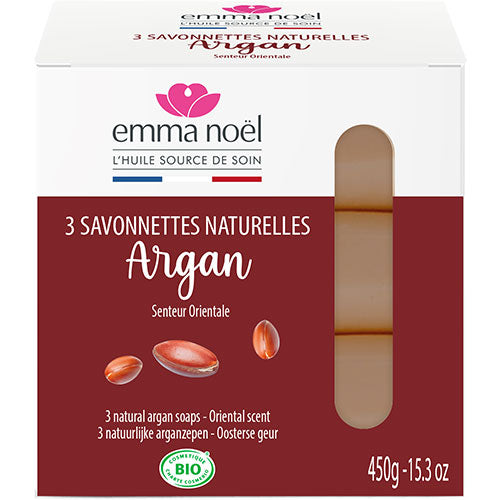 Argan sæbe 3x150 gr.Emma fra Emma Noël