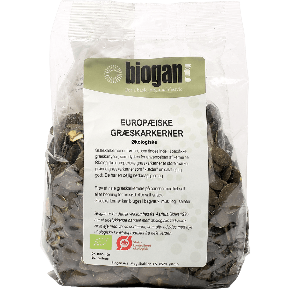 Biogan Europæiske Luksus Græskarkerner | 400 g