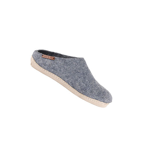 SHU`S hjemmesko med læder sål - Demin 46 fra SHUS