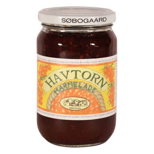 Havtornmarmelade m. hele bær Ø fra Søbogaard