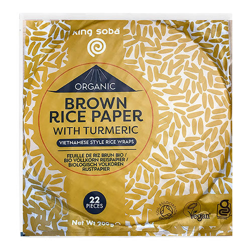 Rispapir fuldkorn m. gurkemeje Ø fra King Soba