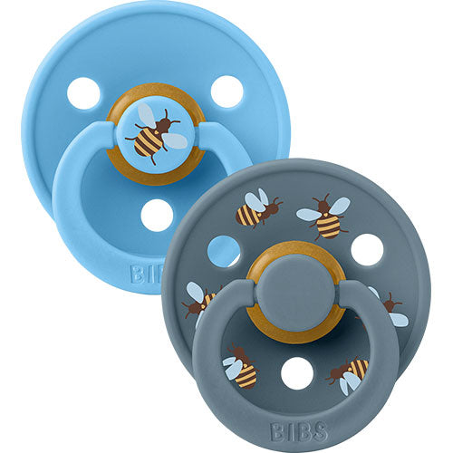 BIBS Colour, Size 2, 2Pack Bumblebee Breeze/Petrol fra BIBS