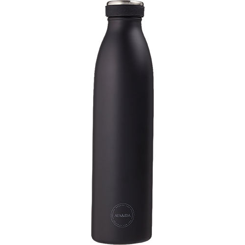 Drinking Bottle 750ml Matte Black fra AYA&IDA