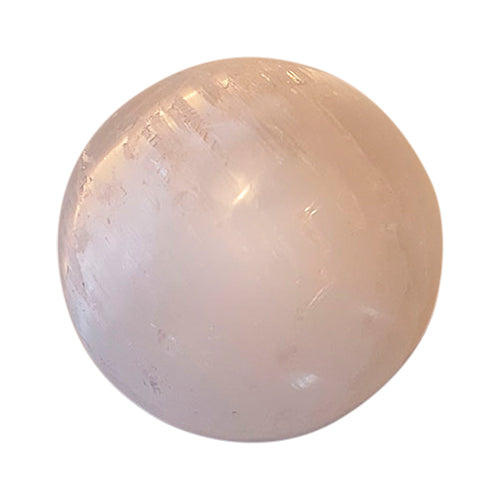 Selenit kugle fra NatureSource