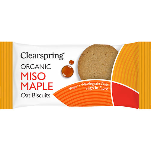 Miso Maple Oat Biscuits Ø fra Clearspring