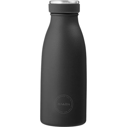 Drinking Bottle 350ml Matte Black fra AYA&IDA
