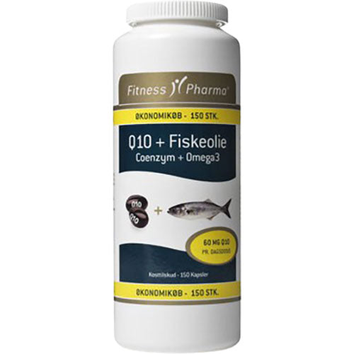 Q10 m. fiskeolie fra Fitness Pharma