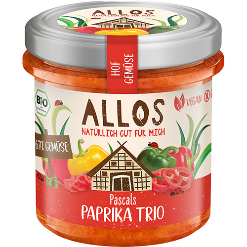 Smørepålæg Paprika Trio Ø fra Allos