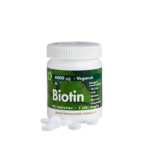 Biotin 6000 mcg fra Grønne dfi vitaminer