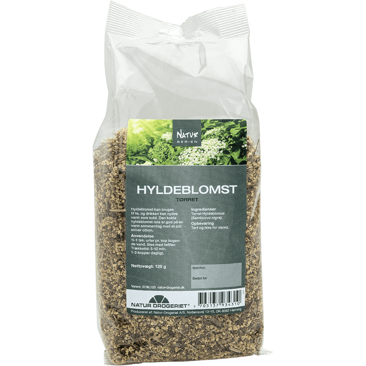 Natur-Drogeriet Hyldeblomst Tørret | 125 g fra Natur-Drogeriet